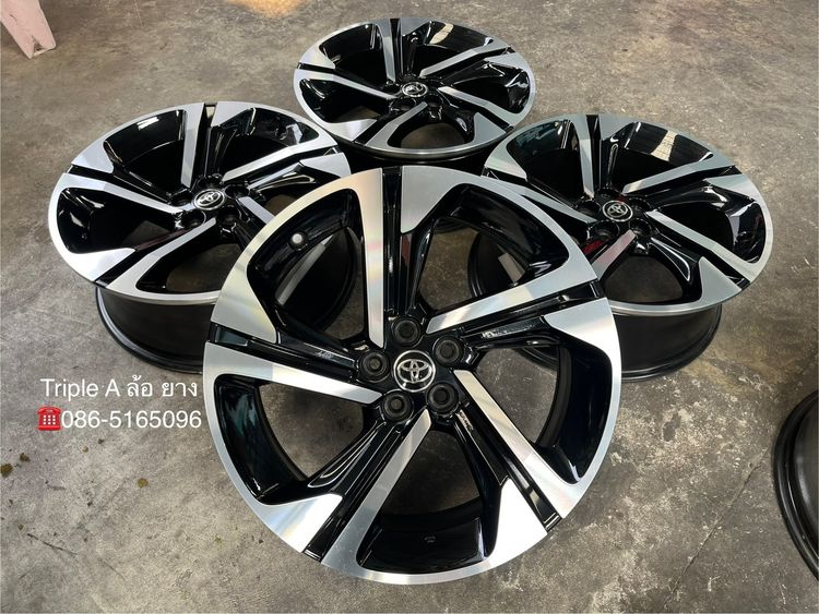 อื่นๆ อะลูมิเนียมอัลลอย 18" ✨ล้อแม็ก 5รู100✨Toyota Yaris Cross ขอบ 18 ดำหน้าเงา💖สภาพสวย💖