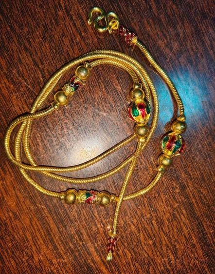 สร้อยคอทองไมครอนตอกโค๊ตตะขอลงยาสุโขทัย รูปที่ 2