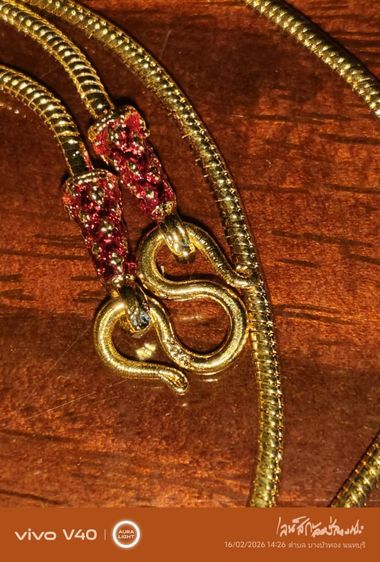 สร้อยคอทองไมครอนตอกโค๊ตตะขอลงยาสุโขทัย รูปที่ 5