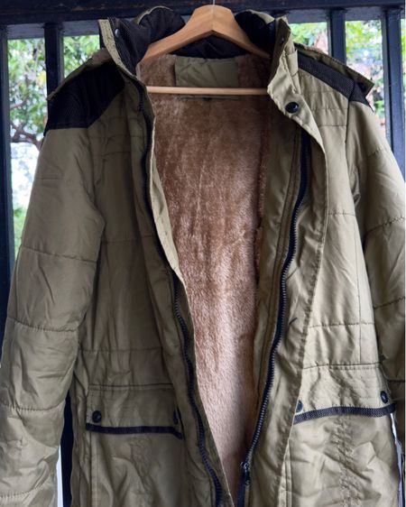 Parka Puffer Olive Jacket รูปที่ 2