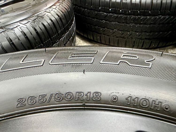 ล้อแม็ก TOYOTA TRAVO ขอบ 18” น้องป้ายแดง ยาง BRIDGESTONE 265-60R18 ปี 25 ครีบหน้ายางยังเห็นอยู่ รูปที่ 9
