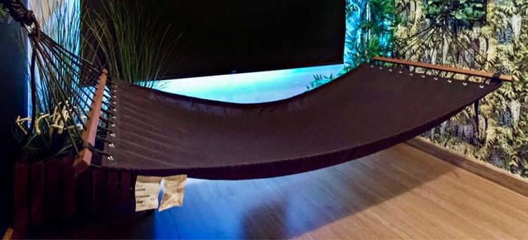 IKEA แฮมม็อกผ้าแบบเรียบ คานไม้สองด้าน  รูปที่ 2