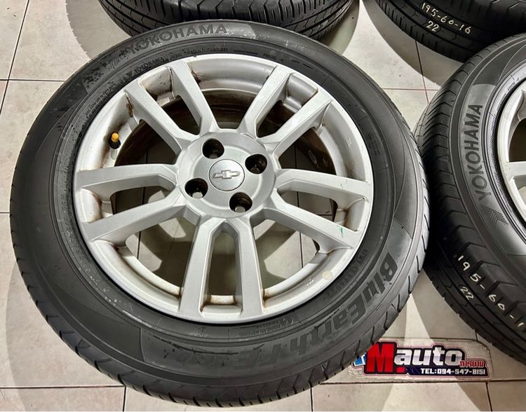 ล้อโซนิก ขอบ16 4รู100 พร้อมยางYOKOHAMA 195 60 16 รูปที่ 6