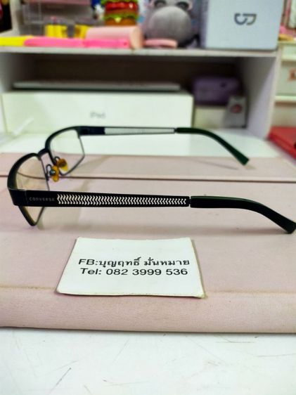 แว่นตา Converse ขนาด 52-17 สภาพดี เลนส์มีค่าสายตาเอาไปตัดใส่เลนส์ใหม่ได้เลยครับ รูปที่ 5