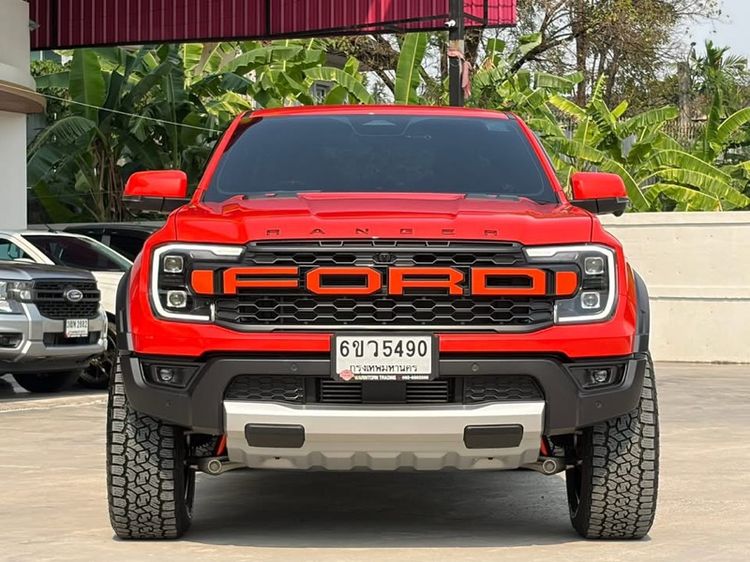 Ford Ranger 2025 Raptor 2.0 Bi-Turbo 4WD Pickup ดีเซล ไม่ติดแก๊ส เกียร์อัตโนมัติ ส้ม รูปที่ 2