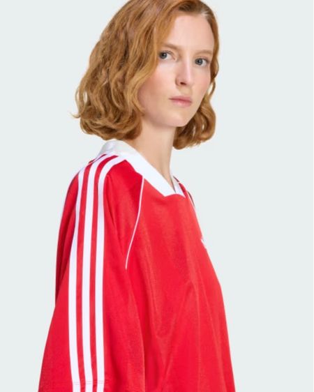 เสื้อ Adidas สีแดง size S (Oversized) รูปที่ 7