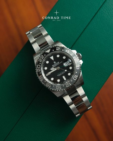 New Rolex GMT-Master II 126710GRNR Bruce Wayne' Black Dial Oyster Steel 2026 40mm.  รูปที่ 4