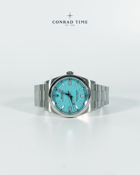 New Rolex Oyster Perpetual 126000 Turquoise Blue Dial Oyster Steel 2026 36mm. Fullset  รูปที่ 5
