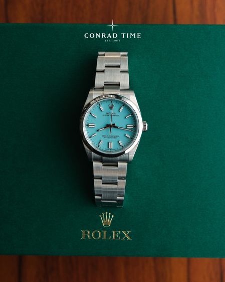 New Rolex Oyster Perpetual 126000 Turquoise Blue Dial Oyster Steel 2026 36mm. Fullset  รูปที่ 4