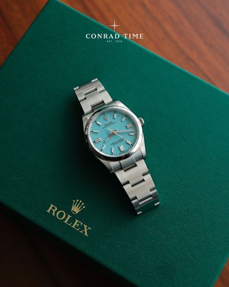 New Rolex Oyster Perpetual 126000 Turquoise Blue Dial Oyster Steel 2026 36mm. Fullset  รูปที่ 3