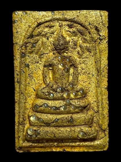 พระสมเด็จพิมพ์ปกโพธิ์อกครุฑหลังเขียนอักษรมงคลทรัพย์แสนล้าน