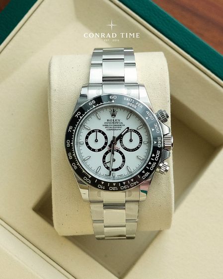 New Rolex Daytona 126500LN White Panda Dial Oyster Steel 2026 40mm. Fullset 100 รูปที่ 2