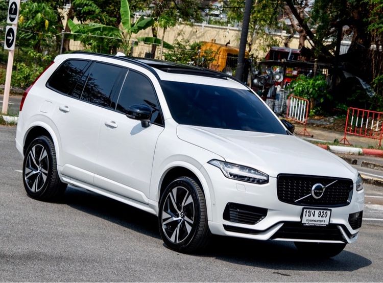 Volvo XC90 2021 2.0 Recharge T8 R-Design AWD Utility-car ปลั๊กอินไฮบริด (PHEV) ไม่ติดแก๊ส เกียร์อัตโนมัติ ขาว รูปที่ 3
