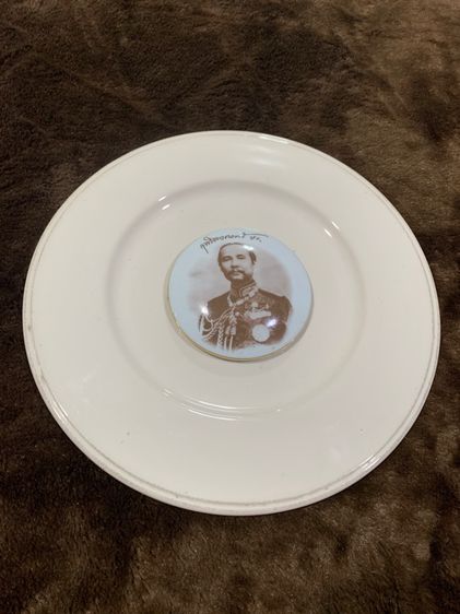 จานกระเบื้องโชว์รัชกาลที่ห้า รูปที่ 2