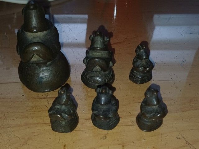 ลูกเป้งโบราณเนื้อสำริด 6อัน รูปที่ 4