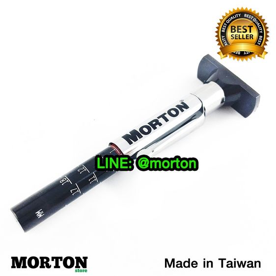 MORTON ที่วัดดอกยาง เกจ์วัดความลึกดอกยาง เครื่องมือวัดความลึกดอกยาง Made in Taiwan รูปที่ 2
