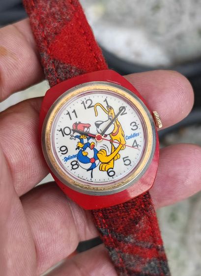 นาฬิกา Vintage Splinter​ Cuddles by Citizen ระบบไขลาน​ ที่สุดของหน้าการ์ตูน​ หายากมาก​ ราคาสุดแบ่งปันครับ