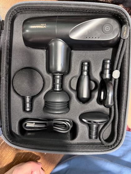 อุปกรณ์เพื่อสุขภาพ ปืนนวดจากญี่ปุ่น MYTREX REBIVE MINI handheld massage gun