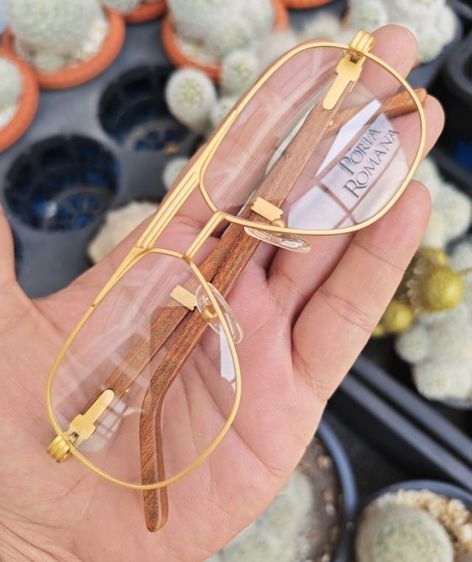 แว่น​ Vintage​ Porta Romana ขาไม้​ hand made in italy​ หายากมาก​ ราคาแบ่งปันครับ รูปที่ 2