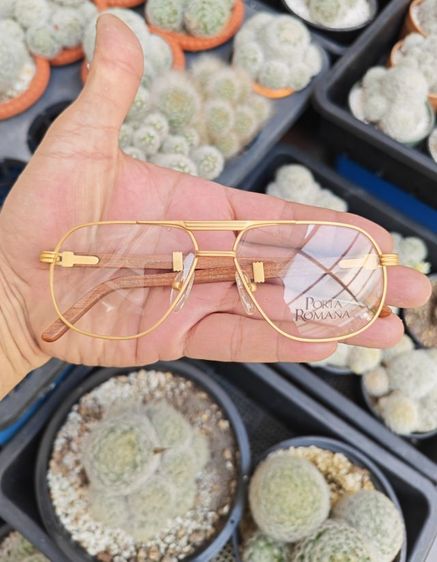 แว่น​ Vintage​ Porta Romana ขาไม้​ hand made in italy​ หายากมาก​ ราคาแบ่งปันครับ