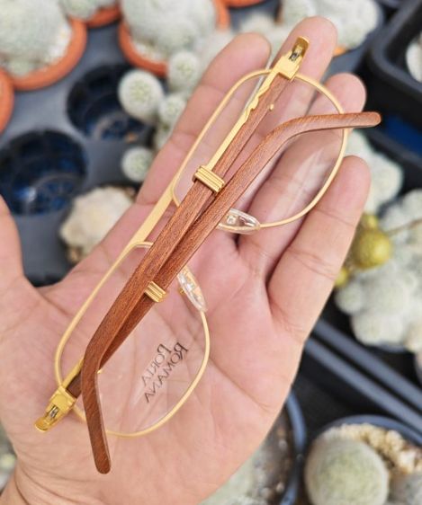 แว่น​ Vintage​ Porta Romana ขาไม้​ hand made in italy​ หายากมาก​ ราคาแบ่งปันครับ รูปที่ 3