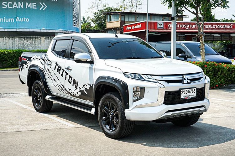 Mitsubishi Triton 2022 2.4 GT Plus Pickup ดีเซล ไม่ติดแก๊ส เกียร์อัตโนมัติ ขาว รูปที่ 3