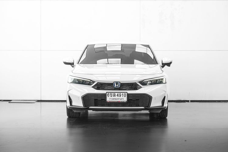 Honda Civic 2025 2.0 eHEV EL+ Sedan ไฮบริด ไม่ติดแก๊ส เกียร์อัตโนมัติ ขาว รูปที่ 3