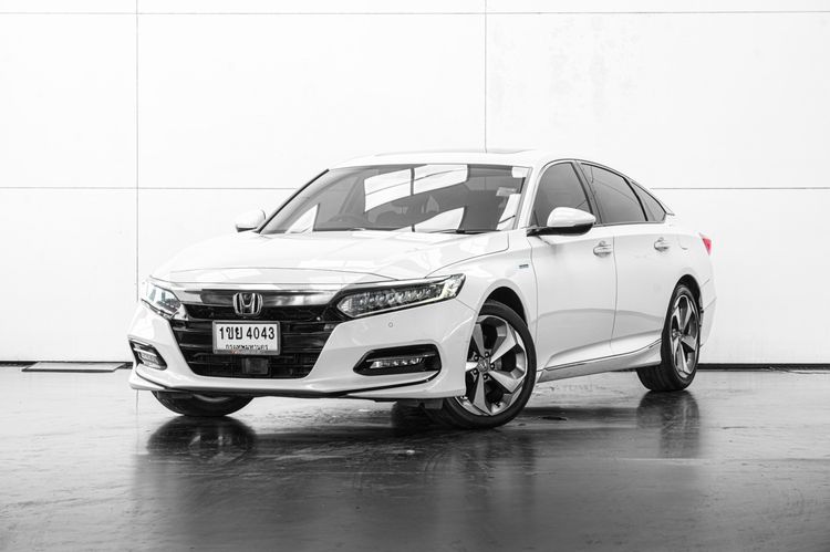 Honda Accord 2020 2.0 e:HEV Tech Sedan ไฮบริด ไม่ติดแก๊ส เกียร์อัตโนมัติ ขาว รูปที่ 2
