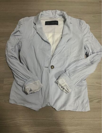 แขนยาว ฟ้า เสื้อคลุม Zara แท้