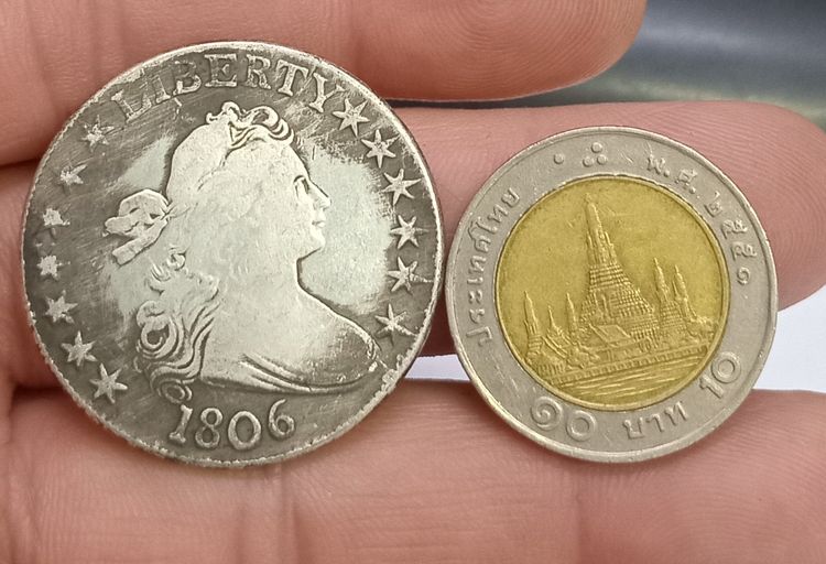 3065-เหรียญที่ระลึกเพื่อการสะสม LIBERTY หลังนกอินทรีย์ ขนาดเส้นผ่าศูนย์กลางประมาณ 3.2 ซม รูปที่ 5