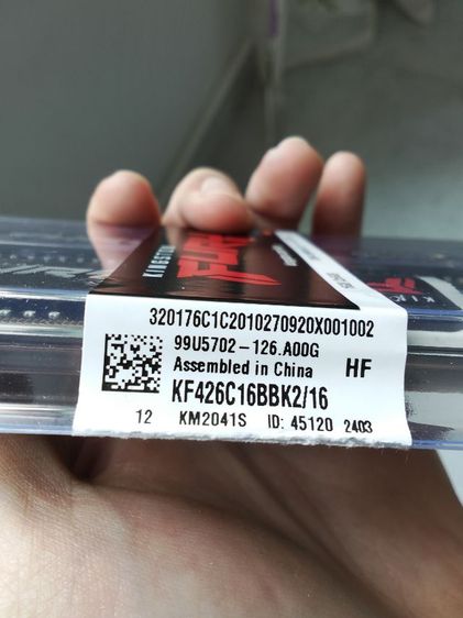 KINGSTON Fury Beast
16GB (2x8GB) 2666MHz  รูปที่ 3