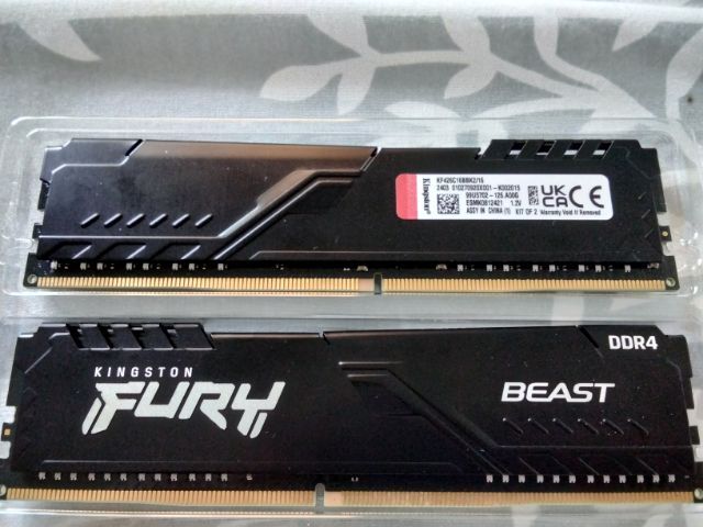 KINGSTON Fury Beast
16GB (2x8GB) 2666MHz  รูปที่ 5