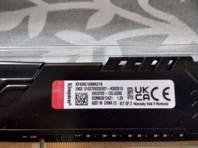 KINGSTON Fury Beast
16GB (2x8GB) 2666MHz  รูปที่ 6