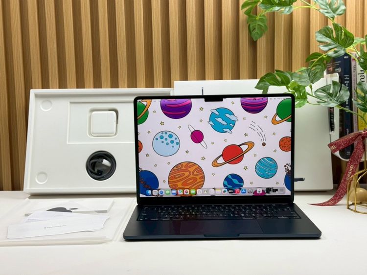 Apple แมค โอเอส 8 กิกะไบต์ อื่นๆ ไม่ใช่ MacBook Air 13.6-inch M2 2022 Ram8GB SSD256GB Midnight