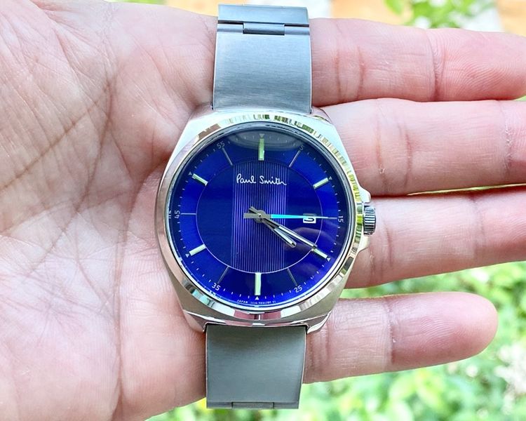 น้ำเงิน นาฬิกาPaul smith Closed Eyes Date แท้ศูนย์ 