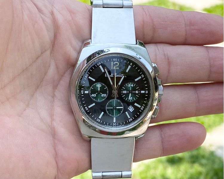 ดำ นาฬิกาPaul Smith Final Eyes Chronograph BlackGreen Dial แท้ศูนย์