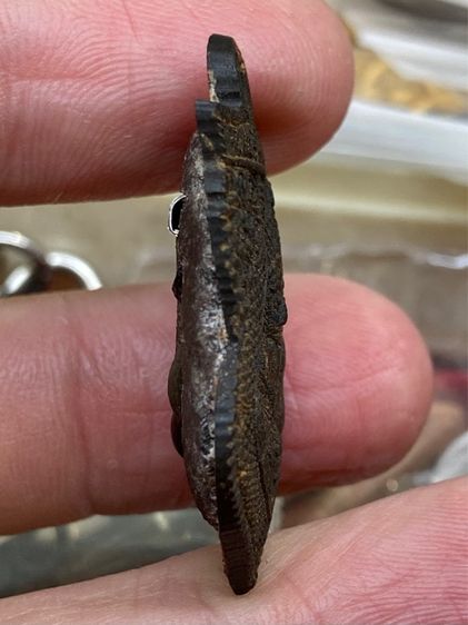 พระราหูอมจันทร์ กะลาแกะ หลังอุดผง สวยครับ รูปที่ 3