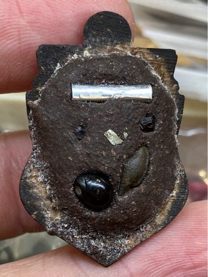 พระราหูอมจันทร์ กะลาแกะ หลังอุดผง สวยครับ รูปที่ 2