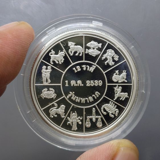 เหรียญพระรูป ร5 รุ่นมหาลาภ หลังยันต์ 12 ราศี เนื้อเงินขัดเงา บล็อกนอก ญสส พุทธาภิเษก วัดพระศรีศาสดาราม ปี2539 พร้อมกล่อง รูปที่ 5