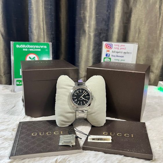 Gucci GG2570 41mm Black Dial Steel Men‘s รุ่น YA142312 รูปที่ 2
