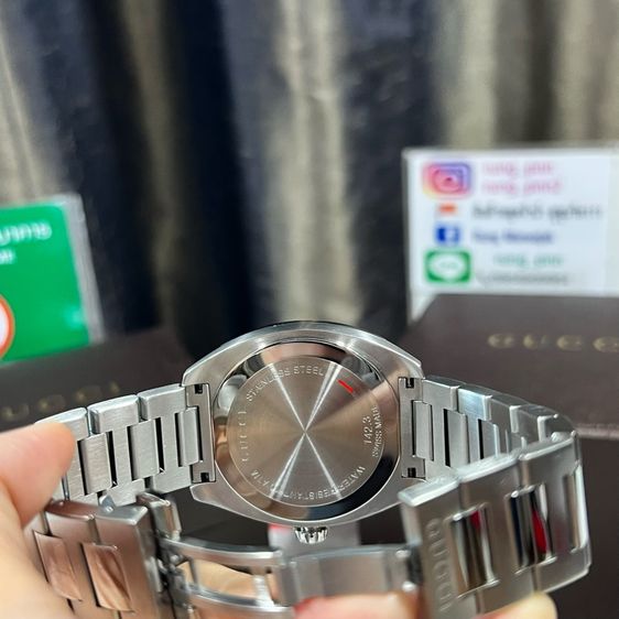 Gucci GG2570 41mm Black Dial Steel Men‘s รุ่น YA142312 รูปที่ 16