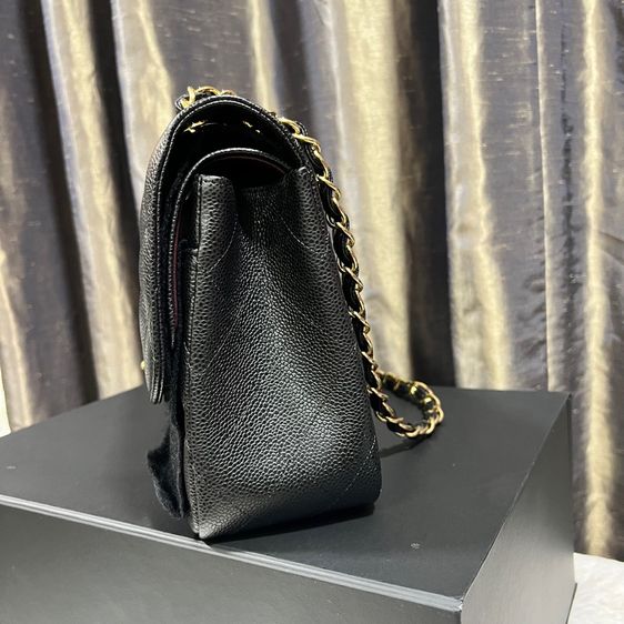 Like New Chanel Classic Jumbo 12” GHW Caviar Black รูปที่ 12