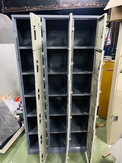 ตู้ล๊อคเกอร์เหล็ก Locker แบบ 18 ช่อง บานครบ รูปที่ 5