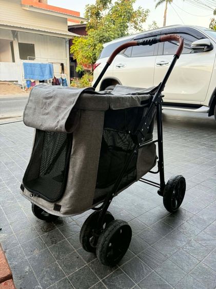 รถเข็นสัตว์เลี้ยง 4 ล้อ พับได้  รูปที่ 2