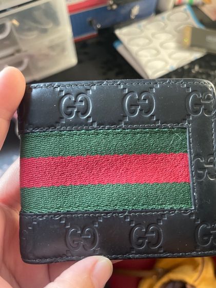 Gucci ลาย GG ผ้าแถบเขียว-แดง รูปที่ 4