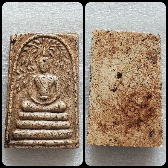 พระสมเด็จปรกโพธิ์ วัดเขาตะเครา พิมพ์สดุ้งกลับ พิมพ์สมาธิสะดือขีด เพชรบุรี รุ่นปี 2513  รูปที่ 7