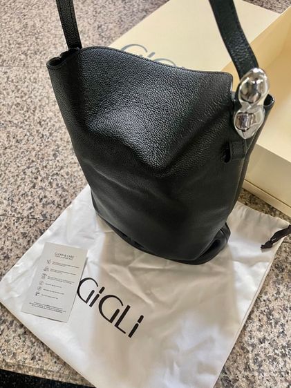 หนังแท้ กระเป๋า Gigli House รุ่น Sicily bag สีดำ 