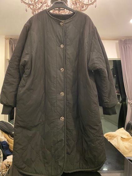 ชาแนล เสื้อโค้ทยาว กันหนาว สภาพใหม่เอี่ยม ใส่ได้ทั้งสองด้าน รูปที่ 2