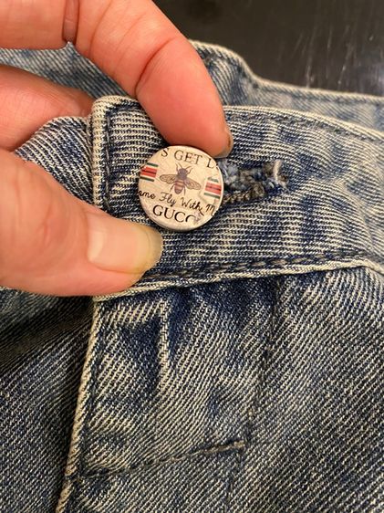 กุชชี่ (ติดจองค่ะ)เดนิมทรงฮาเร็ม เนื้อผ้ายีนส์อย่างดี สภาพใหม่เอี่ยม รูปที่ 4