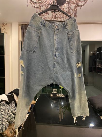 กุชชี่ (ติดจองค่ะ)เดนิมทรงฮาเร็ม เนื้อผ้ายีนส์อย่างดี สภาพใหม่เอี่ยม รูปที่ 2